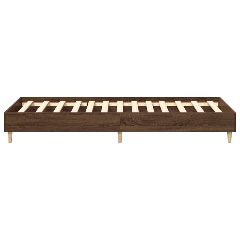 Giroletto senza Materasso Rovere Marrone 100x200 cm Truciolato | homemem39