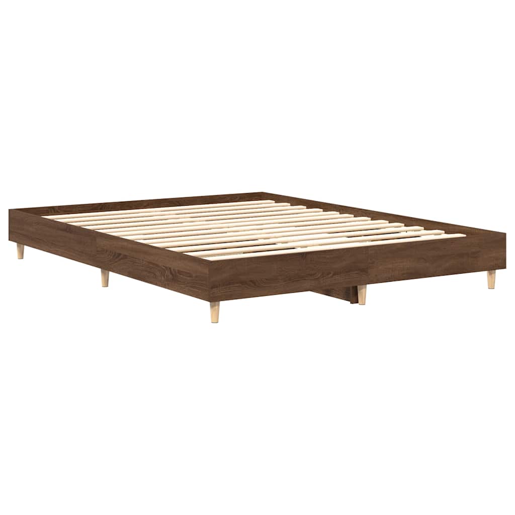 Giroletto senza Materasso Rovere Marrone 100x200 cm Truciolato | homemem39