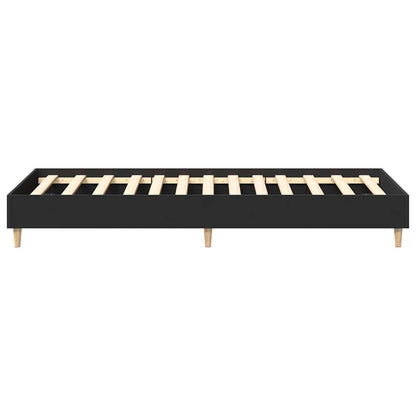 Giroletto senza Materasso Nero 90x200 cm in Legno Multistrato - homemem39