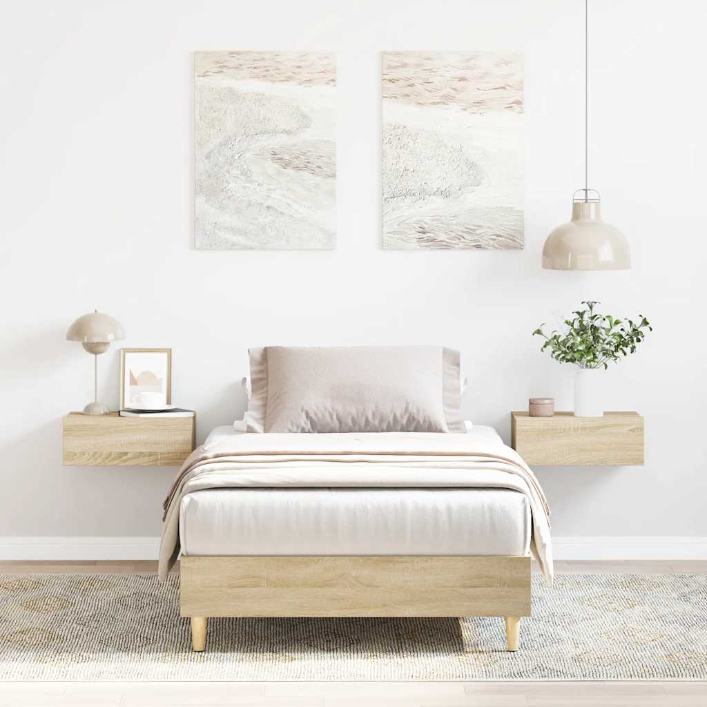 Giroletto senza Materasso Rovere Sonoma 90x200 cm in Truciolato - homemem39