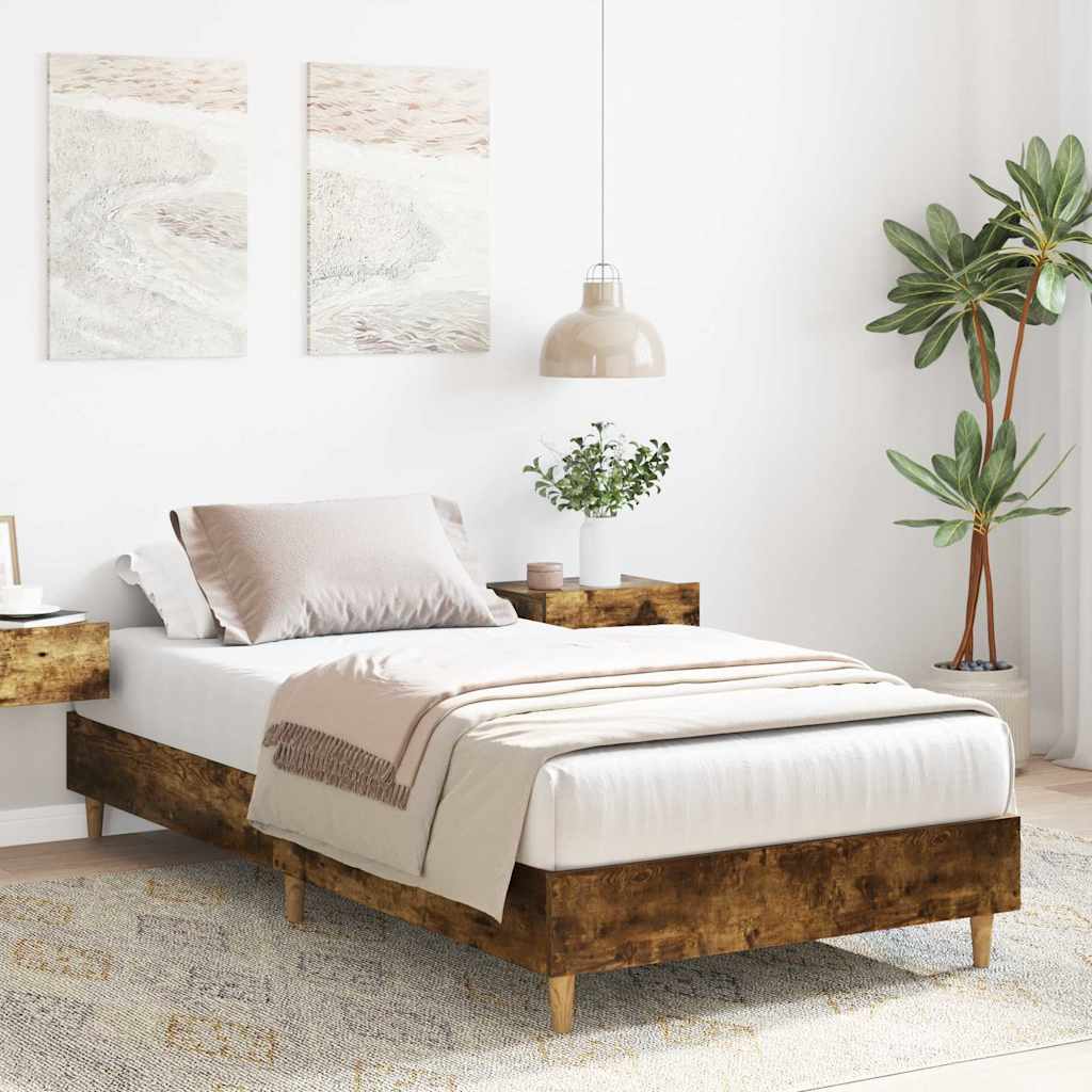 Giroletto senza Materasso Rovere Fumo 90x200 cm in Truciolato
