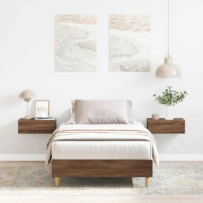 Giroletto senza Materasso Rovere Marrone 90x200cm in Truciolato | homemem39
