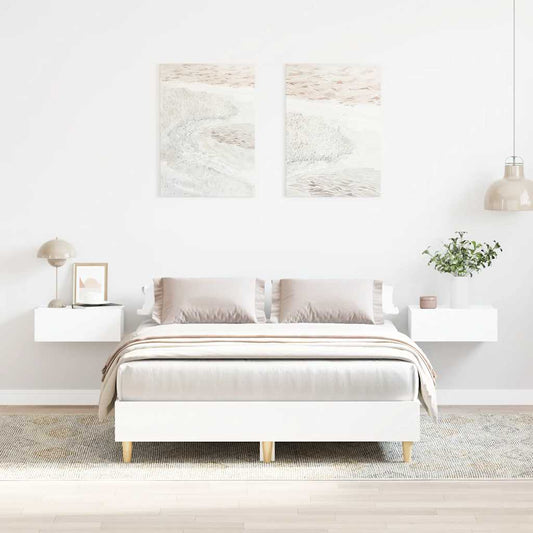 Giroletto senza Materasso Bianco 140x190 cm Legno Multistrato | homemem39