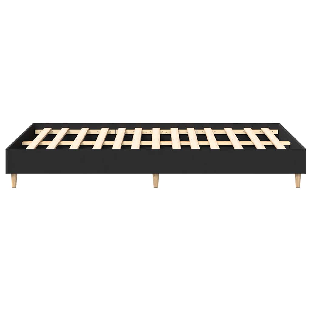 Giroletto senza Materasso Nero 140x190 cm in Legno Multistrato | homemem39