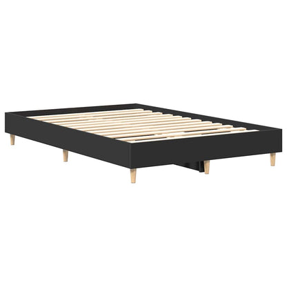 Giroletto senza Materasso Nero 140x190 cm in Legno Multistrato | homemem39