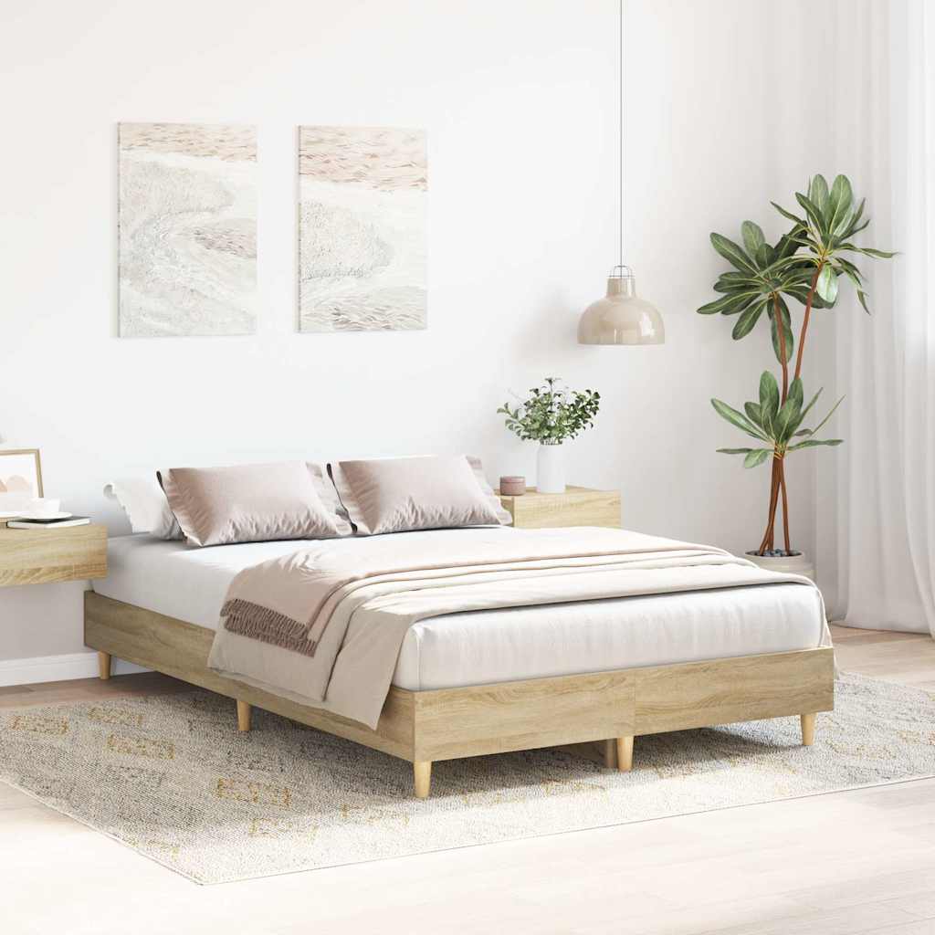 Giroletto senza Materasso Rovere Sonoma 140x190cm in Truciolato | homemem39