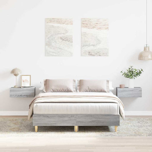 Giroletto senza Materasso Grigio Sonoma 140x190cm in Truciolato | homemem39