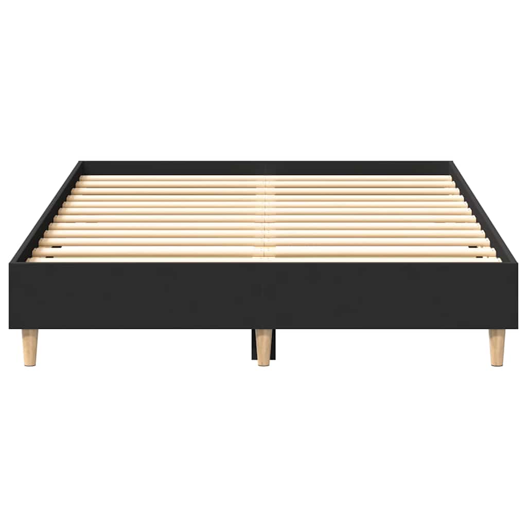 Giroletto senza Materasso Nero 135x190 cm in Legno Multistrato | homemem39