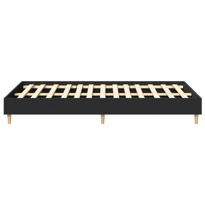 Giroletto senza Materasso Nero 135x190 cm in Legno Multistrato | homemem39