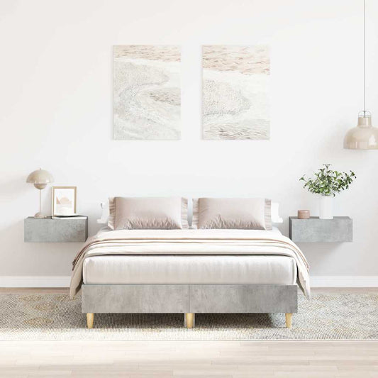 Giroletto senza Materasso Grigio Cemento 135x190 cm Truciolato - homemem39