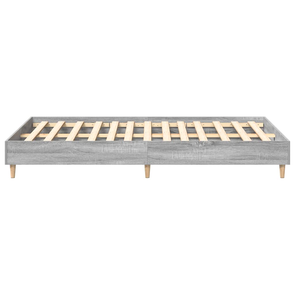 Giroletto senza Materasso Grigio Sonoma 135x190cm in Truciolato
