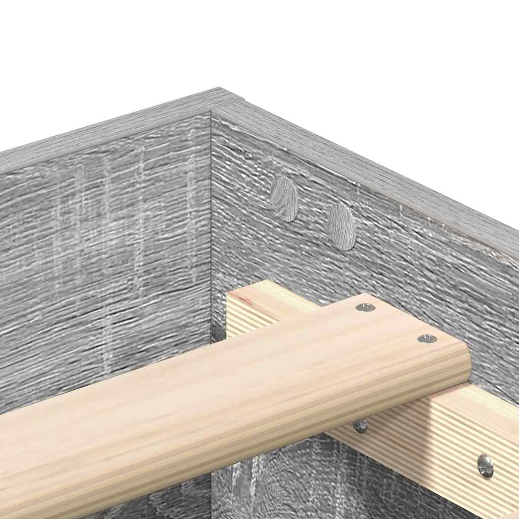 Giroletto senza Materasso Grigio Sonoma 135x190cm in Truciolato - homemem39