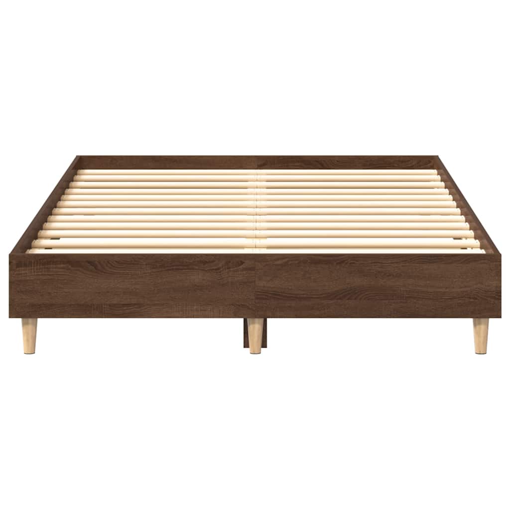 Giroletto senza Materasso Rovere Marrone 135x190 cm Truciolato