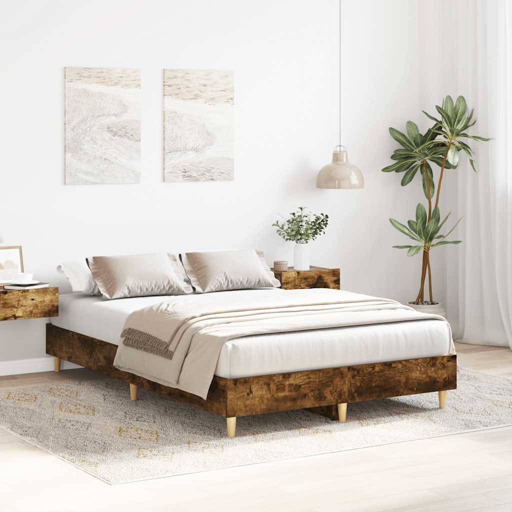 Giroletto senza Materasso Rovere Fumo 120x190 cm in Truciolato