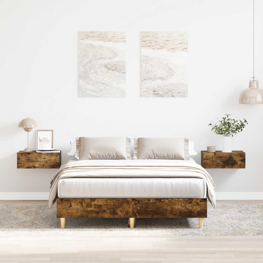 Giroletto senza Materasso Rovere Fumo 120x190 cm in Truciolato