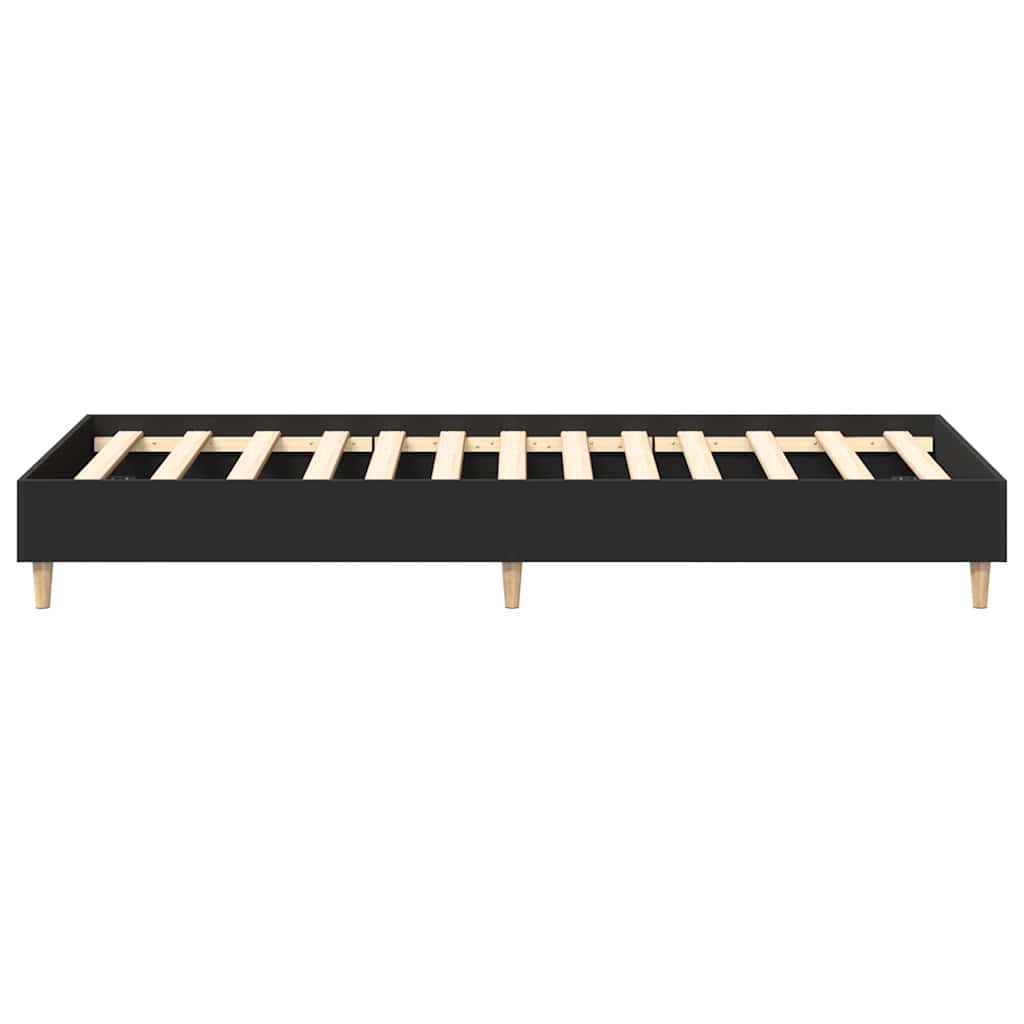 Giroletto senza Materasso Nero 90x190 cm in Legno Multistrato | homemem39