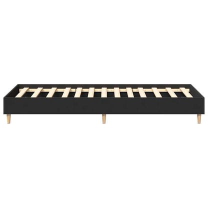 Giroletto senza Materasso Nero 90x190 cm in Legno Multistrato | homemem39