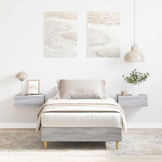 Giroletto senza Materasso Grigio Sonoma 90x190 cm in Truciolato | homemem39
