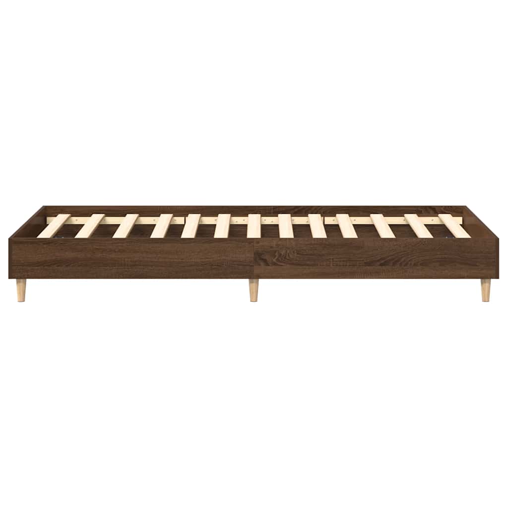 Giroletto senza Materasso Rovere Marrone 90x190cm in Truciolato