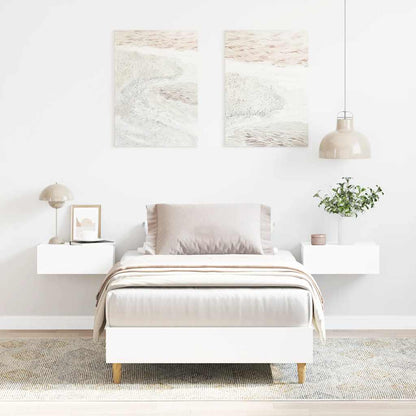 Giroletto senza Materasso Bianco 75x190 cm in Legno Multistrato