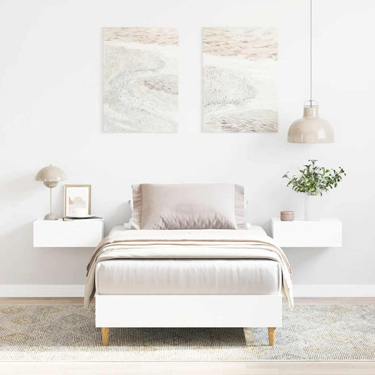 Giroletto senza Materasso Bianco 75x190 cm in Legno Multistrato
