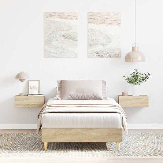 Giroletto senza Materasso Rovere Sonoma 75x190 cm in Truciolato - homemem39