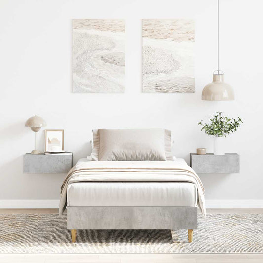 Giroletto senza Materasso Grigio Cemento 75x190 cm Truciolato | homemem39