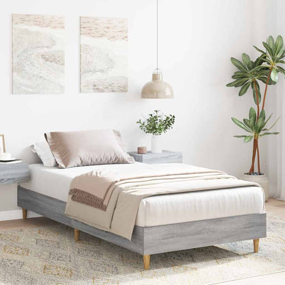 Giroletto senza Materasso Grigio Sonoma 75x190 cm in Truciolato
