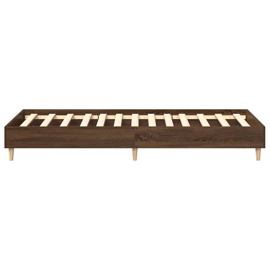 Giroletto senza Materasso Rovere Marrone 75x190cm in Truciolato