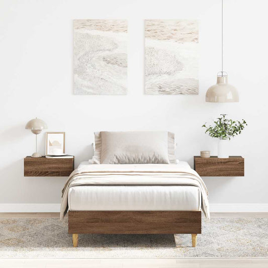 Giroletto senza Materasso Rovere Marrone 75x190cm in Truciolato | homemem39