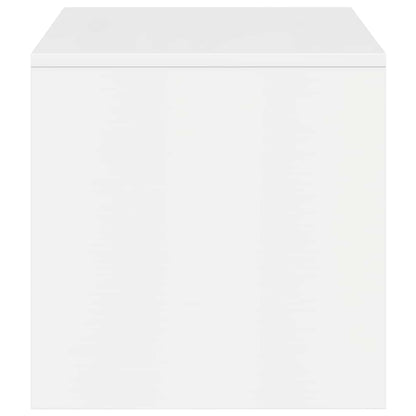 Mobile Porta TV Bianco Lucido 100x40x40 cm in Legno Multistrato - homemem39