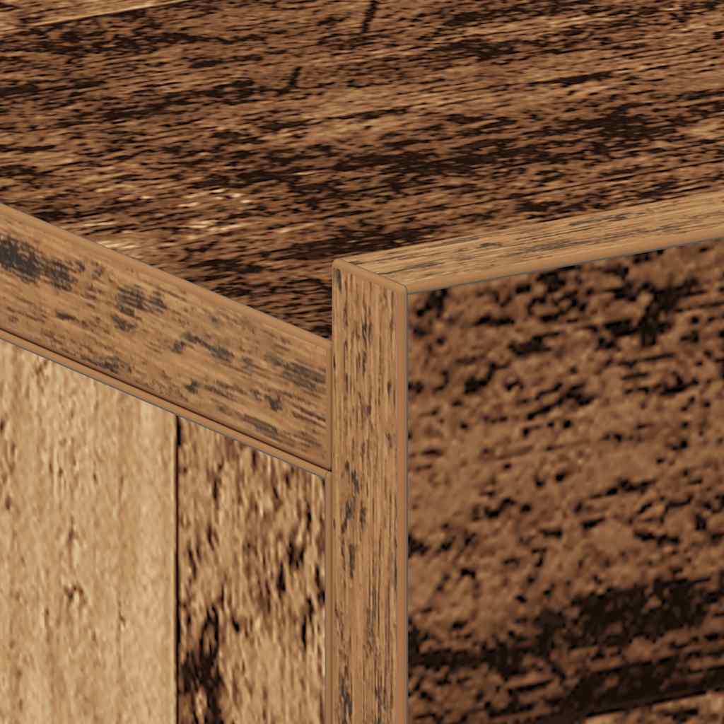 Comodino Pensile Legno Antico 40x30x15 cm in Legno Multistrato - homemem39