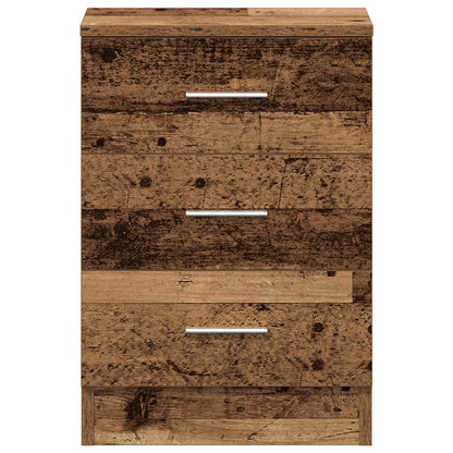 Comodino Legno Antico 38x35x55 cm in Legno Multistrato - homemem39