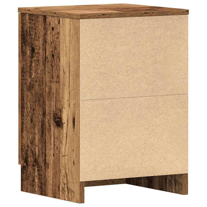 Comodino Legno Antico 38x35x55 cm in Legno Multistrato - homemem39