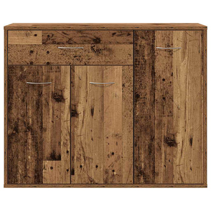 Credenza Legno Antico 88x30x70 cm in Legno Multistrato - homemem39