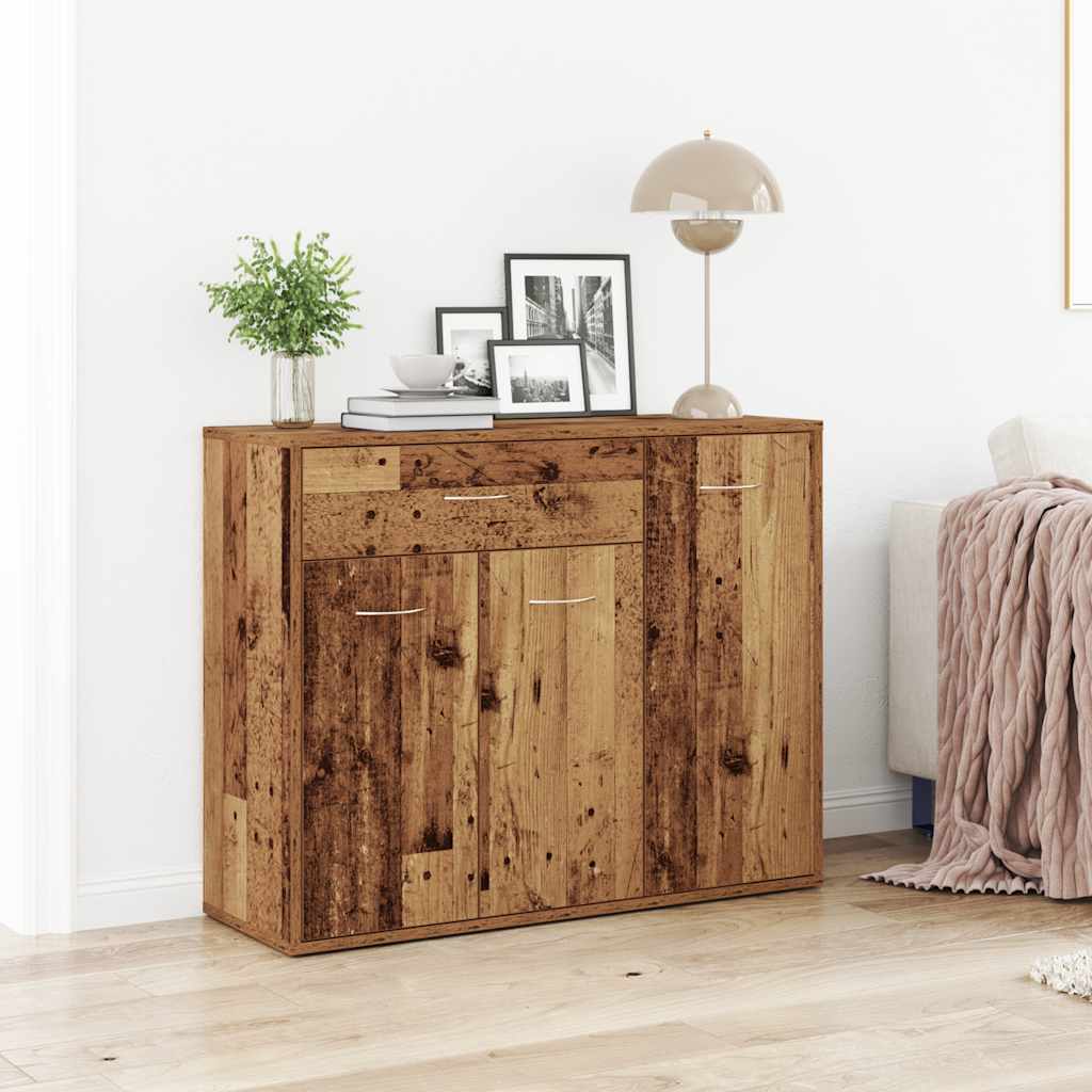 Credenza Legno Antico 88x30x70 cm in Legno Multistrato - homemem39