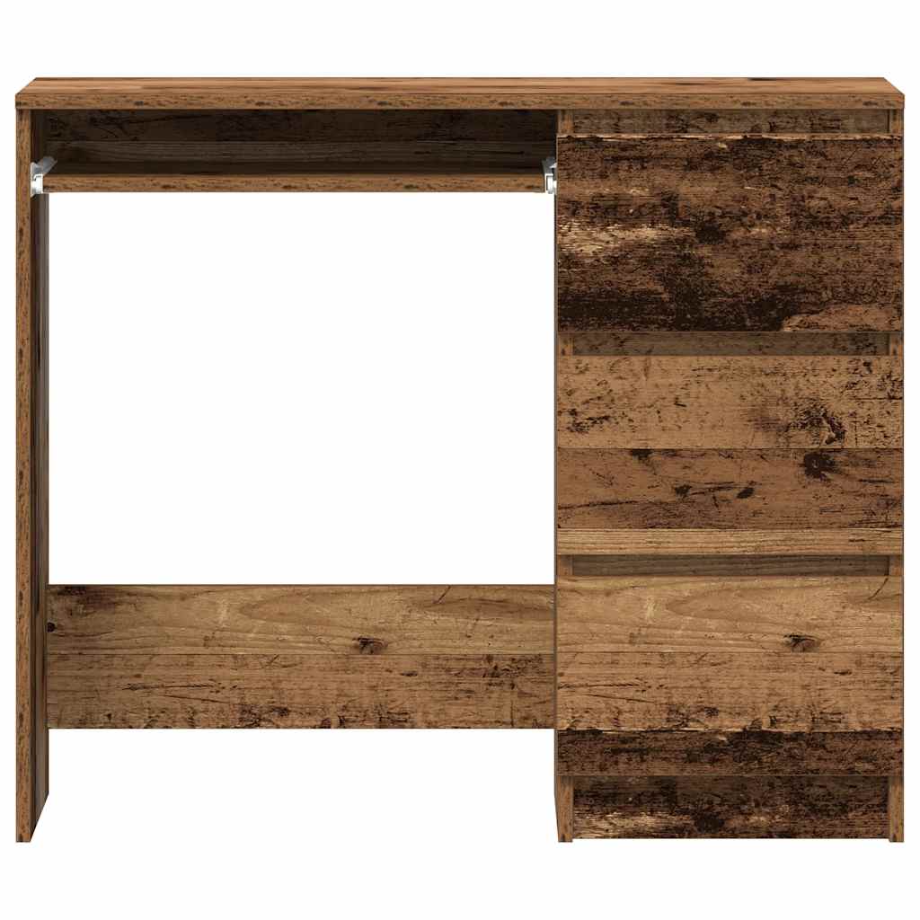 Scrivania Legno Antico 90x45x76 cm in Legno Multistrato - homemem39