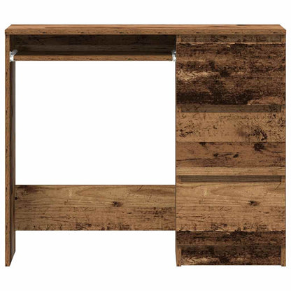 Scrivania Legno Antico 90x45x76 cm in Legno Multistrato - homemem39
