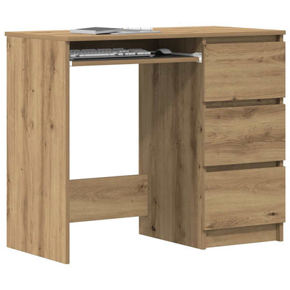 Scrivania Rovere Artigianale 90x45x76 cm in Legno Multistrato | homemem39