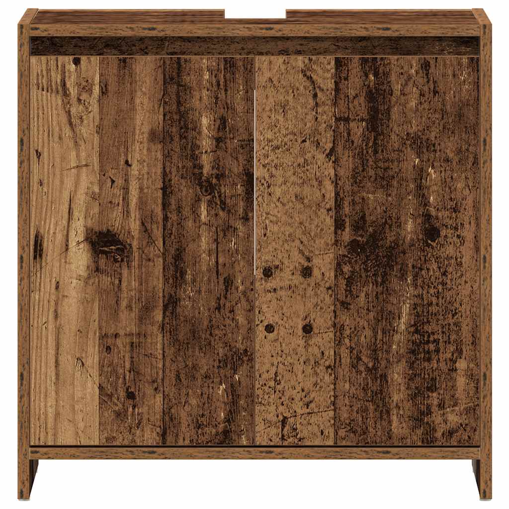 Mobile Lavabo Bagno Legno Antico 60x33x60 cm Legno Multistrato | homemem39