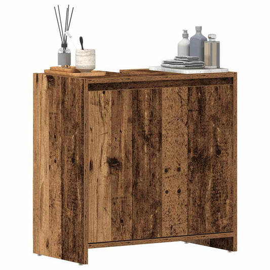 Mobile Lavabo Bagno Legno Antico 60x33x60 cm Legno Multistrato | homemem39