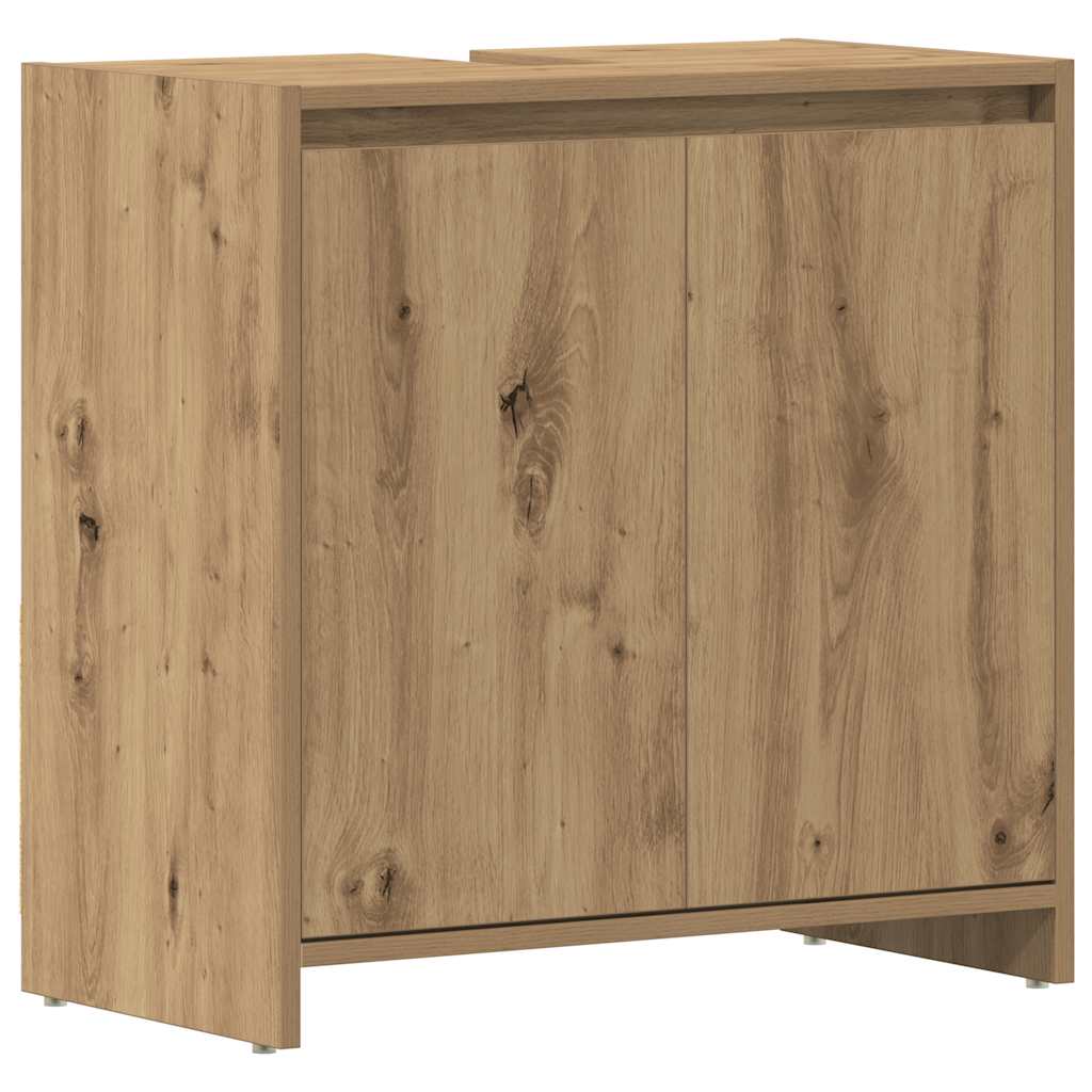 Mobile Lavabo Bagno Rovere Artigianale Legno Multistrato | homemem39
