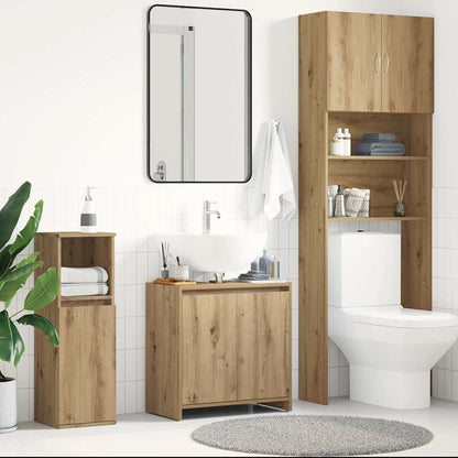 Mobile Lavabo Bagno Rovere Artigianale Legno Multistrato | homemem39