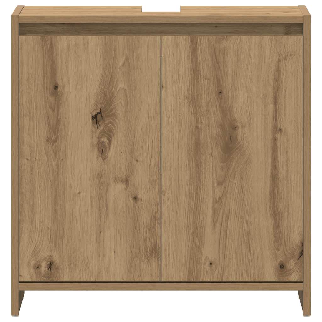 Mobile Lavabo Bagno Rovere Artigianale Legno Multistrato | homemem39