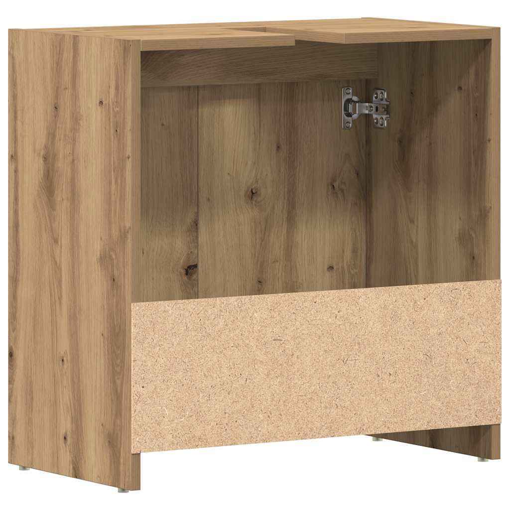 Mobile Lavabo Bagno Rovere Artigianale Legno Multistrato | homemem39