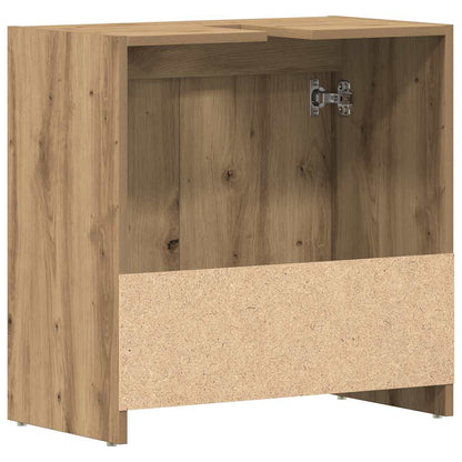 Mobile Lavabo Bagno Rovere Artigianale Legno Multistrato | homemem39