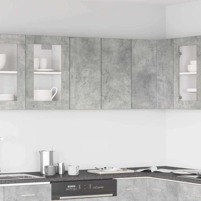 Pensile da Cucina Grigio Cemento 60x31x60 cm Legno Multistrato | homemem39