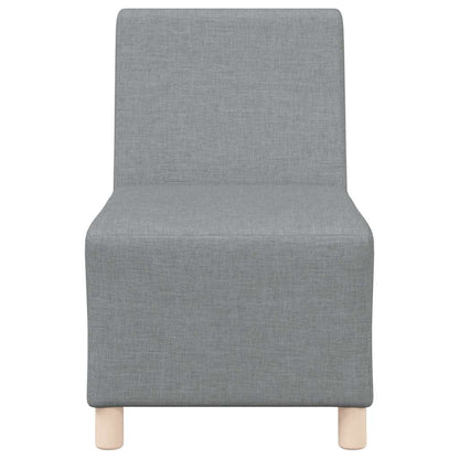 Divano componibile senza braccioli grigio chiaro 55 cm in tessuto | homemem39