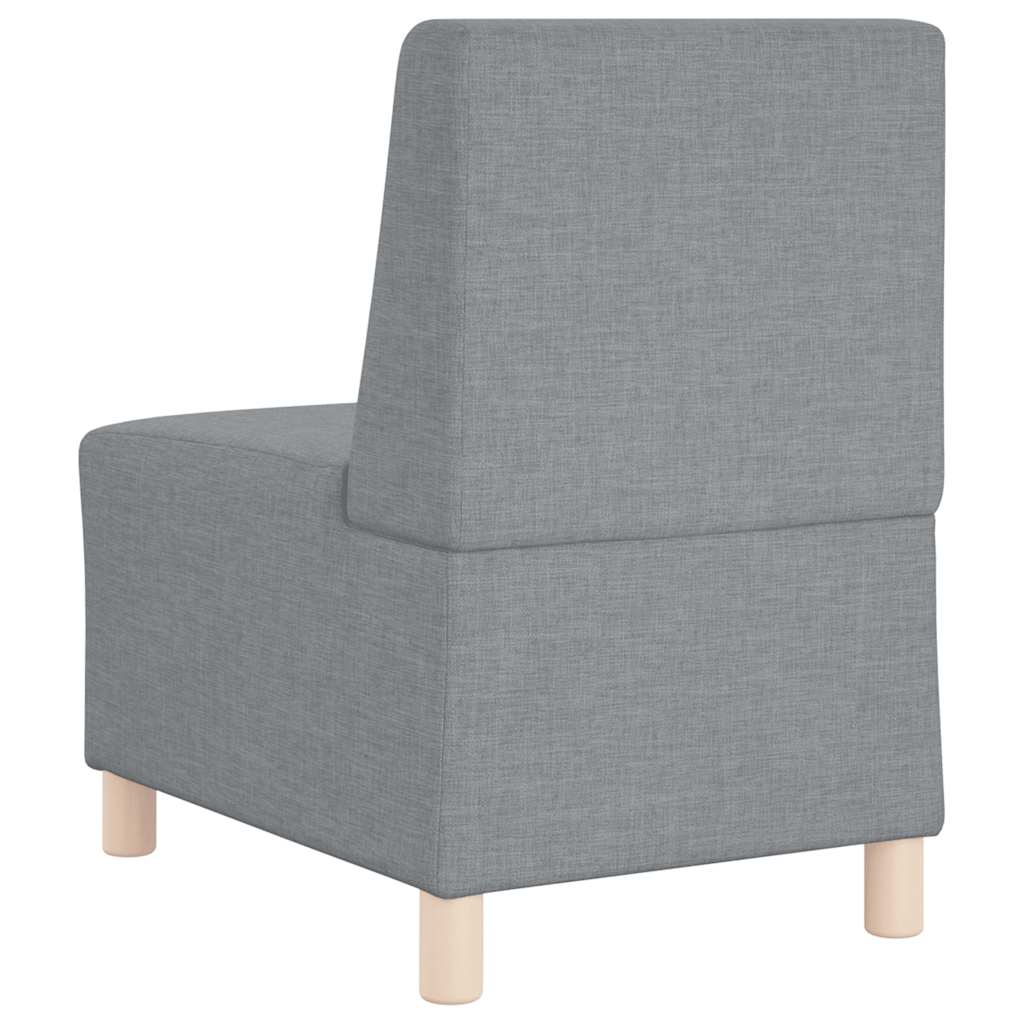 Divano componibile senza braccioli grigio chiaro 55 cm in tessuto | homemem39