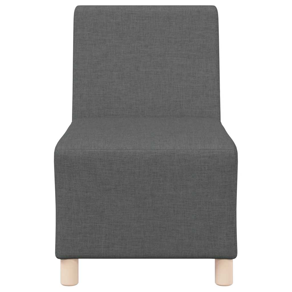 Divano componibile senza braccioli grigio scuro 55 cm in tessuto | homemem39